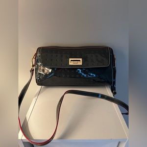 Grey Patent Leather Arcadia Crossbody